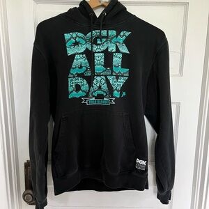 DGK Black Hoodie with Teal Graphic